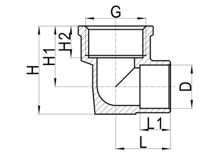 Codo de placa C×FI, HS110-005