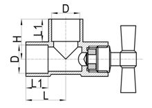 Tee con purgador, HS110-020