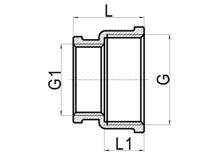Manguito reductor F×F, HS190-002