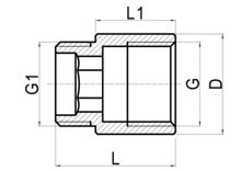 Extensiones de latón M×F, HS190-022