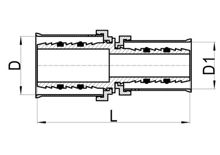 Acoplador recto reducido, HS220-002