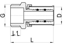 Acoplador macho recto, HS220-004