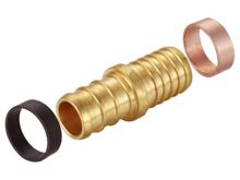 Adaptador de polibutileno con anillo de fijación PB, HS240-017